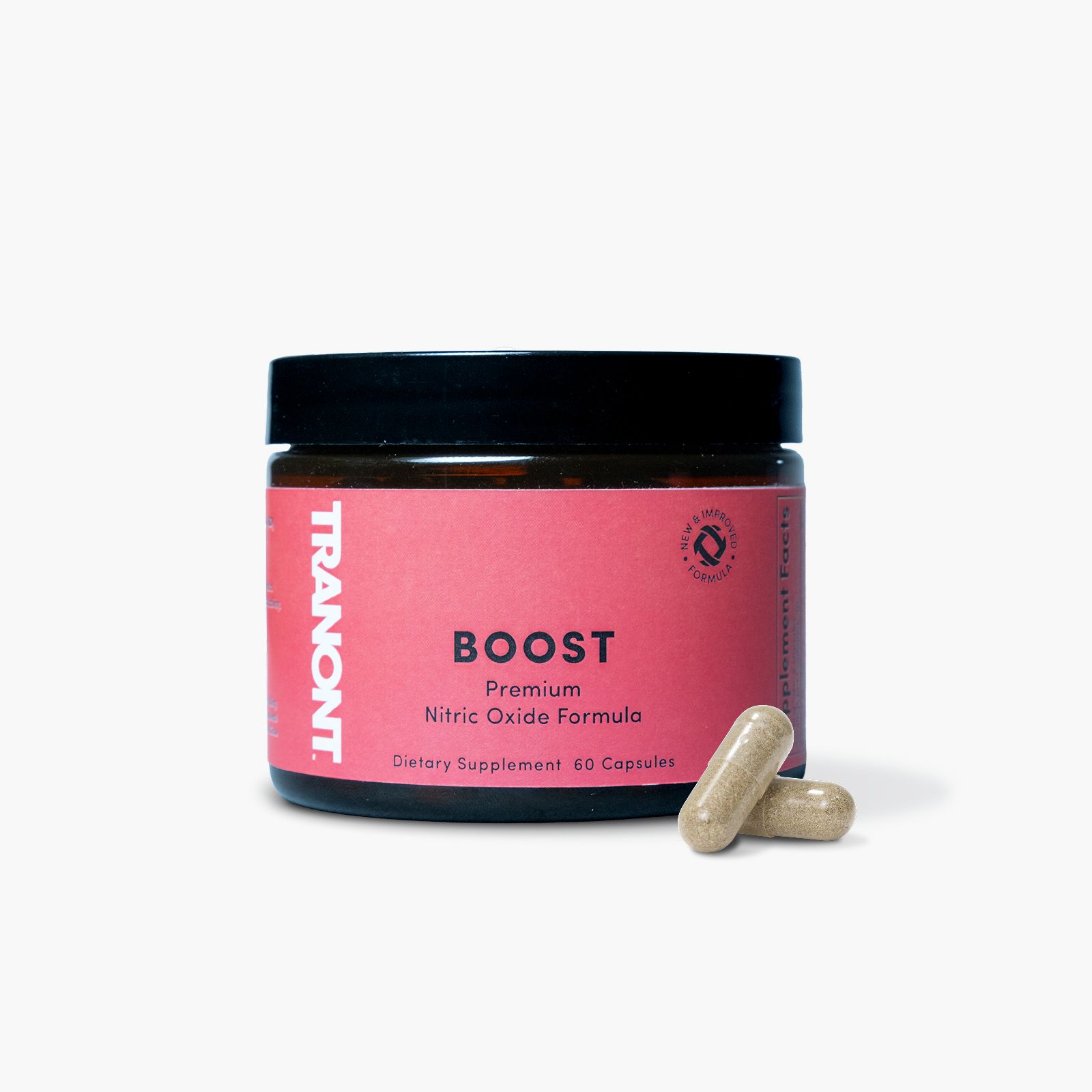 Tranont Boost product container on a white background