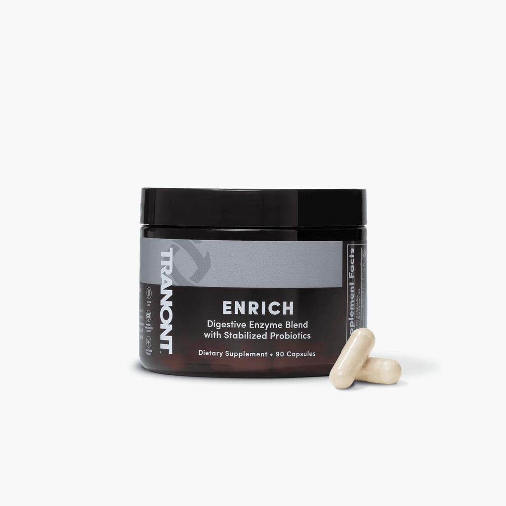 Tranont Enrich product container on a white background