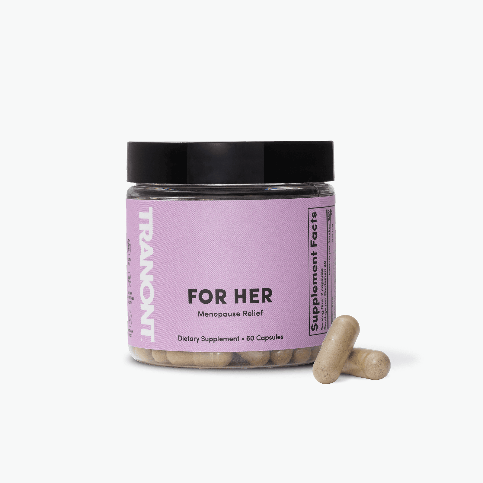 Tranont For Her product container on a white background