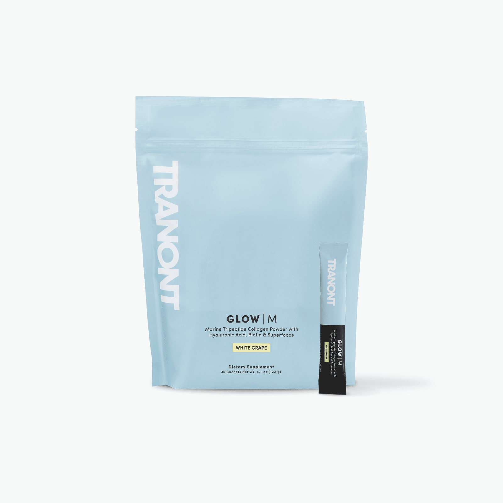Tranont Glow M Powder product container on a white background